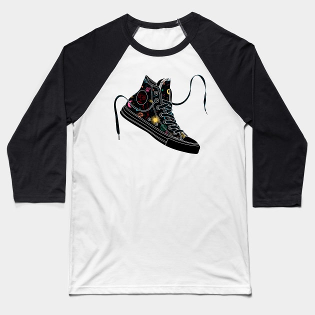 Aries high tops - Pastel &amp; black Baseball T-Shirt by MickeyEdwards